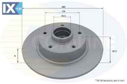 ΕΠΙΧΡΙΣΜΕΝΗ ΔΙΣΚΟΠΛΑΚΑ ΟΠΙΣΘ. RENAULT ADC3034 432000166R 432009292R