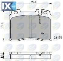 ΣΕΤ ΔΙΣΚΟΦΡΕΝΑ ΕΜΠΡ. MERCEDES CBP01006 0024201920 0024203720 A0024201920 A0024203720