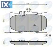 ΣΕΤ ΔΙΣΚΟΦΡΕΝΑ ΕΜΠΡ. LEXUS CBP01211 0446550170 044650W06000 0446548020 0446550170 0446550171 0446550180 0446550190 0446550230 0446550250