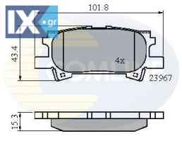 ΣΕΤ ΔΙΣΚΟΦΡΕΝΑ ΟΠΙΣΘ. LEXUS CBP01279 0446648060 0446648061 446648060 0446648030 0446648040 0446648060 0446648090