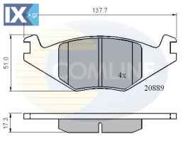 ΣΕΤ ΔΙΣΚΟΦΡΕΝΑ ΕΜΠΡ. SEAT-VW CBP0136 191615115K 191698151 191698151A 191698151E 191698151F 191615115K 191698151 191698151A 191698151E 191698151F 191615115K 191698151 191698151A 191698151E 191698151F