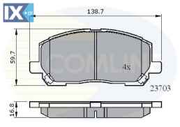 ΣΕΤ ΔΙΣΚΟΦΡΕΝΑ ΕΜΠΡ. LEXUS CBP01507 446548030