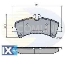 ΣΕΤ ΔΙΣΚΟΦΡΕΝΑ ΟΠΙΣΘ. MERCEDES-VW CBP01575 0044208120 0054207420 0064202220 0064204520 5420742028 A0044208120 A0054207420 A0064202220 A0064204520 A5420742028 2E0698451A 2E0698451B 2E0698451A 2E069845