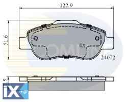 ΣΕΤ ΔΙΣΚΟΦΡΕΝΑ ΕΜΠΡ. FIAT CBP01600 71772215 77362689 77362691 77364636