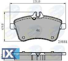 ΣΕΤ ΔΙΣΚΟΦΡΕΝΑ ΕΜΠΡ. MERCEDES CBP01723 1694200120 1694200820 169420082028 1694201220 1694201920 A1694200120 A1694200820 A169420082028 A1694201220 A1694201920