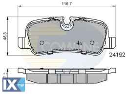 ΣΕΤ ΔΙΣΚΟΦΡΕΝΑ ΟΠΙΣΘ. LAND ROVER CBP01726 LR016808 LR019627 SFP500021 SFP500022 SFP500040 SFP500140