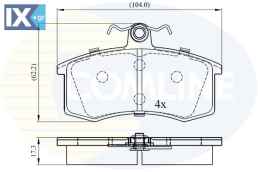 ΣΕΤ ΔΙΣΚΟΦΡΕΝΑ ΕΜΠΡ. LADA CBP0173 21083501089 21083501099 211003501089 21103501089