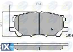 ΣΕΤ ΔΙΣΚΟΦΡΕΝΑ ΕΜΠΡ. LEXUS CBP01750 044650W070 0446548100 044650W070 0446548080 0446548110 477460W05000 477460W07000