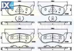 ΣΕΤ ΔΙΣΚΟΦΡΕΝΑ ΟΠΙΣΘ. FORD CBP01751 3538978 F58A2M008BA F58Z2200B F58Z2200F