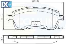 ΣΕΤ ΔΙΣΚΟΦΡΕΝΑ ΕΜΠΡ. FORD CBP02361 1894272 2017679 E4B12001AB G1B52001AA