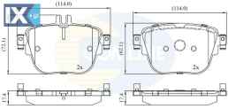 ΣΕΤ ΔΙΣΚΟΦΡΕΝΑ ΟΠΙΣΘ. MERCEDES CBP02452 0004206200 0004206300 A0004206200 A0004206300