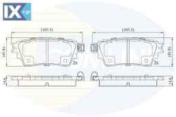 ΣΕΤ ΔΙΣΚΟΦΡΕΝΑ ΟΠΙΣΘ. MITSUBISHI CBP02487 4605B989