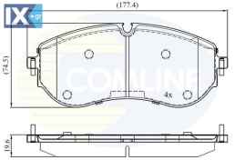 ΣΕΤ ΔΙΣΚΟΦΡΕΝΑ ΕΜΠΡ. VW CBP02528 2N0698151B