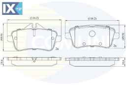 ΣΕΤ ΔΙΣΚΟΦΡΕΝΑ ΟΠΙΣΘ. MERCEDES CBP02642 0064203320 0064203420 0064204020 0064204120 0064206820 0074207720 0074208220 A0064203320 A0064203420 A0064204020 A0074207720 A0074207820 A0074208220 A007420832