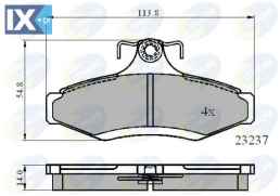 ΣΕΤ ΔΙΣΚΟΦΡΕΝΑ ΟΠΙΣΘ. CHEVROLET-DAEWOO-S CBP0495 96391892 AW346513 96245179 96253368 S4521001