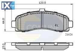 ΣΕΤ ΔΙΣΚΟΦΡΕΝΑ ΕΜΠΡ. NISSAN CBP0508 410601F025 410606F625 410606F626 4106099B25 4106099B26 41060BF625 416099B26