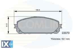 ΣΕΤ ΔΙΣΚΟΦΡΕΝΑ ΕΜΠΡ. JEEP CHEROKEE (KL) CBP06113 68212327AA 68212327AB 68212327AC 68227573AA 68227573AB