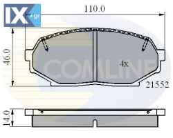 ΣΕΤ ΔΙΣΚΟΦΡΕΝΑ ΕΜΠΡ. MAZDA CBP0754 NAY03323ZC NAZ03328ZA NAY03323ZA NAY03323ZB NAY0333ZA NAY0333ZB NAY13323Z NAY13323ZA NAY1333Z NAY1333ZA NAZ03328Z NAZ0338Z SAY13323Z SAY1333Z