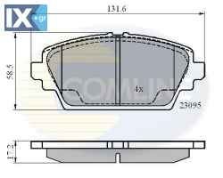 ΣΕΤ ΔΙΣΚΟΦΡΕΝΑ ΕΜΠΡ. NISSAN CBP0802 410604U125 410604U126 41060AV125 41060AV126