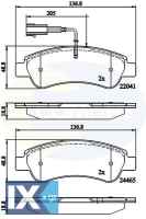 ΣΕΤ ΔΙΣΚΟΦΡΕΝΑ ΟΠΙΣΘ. CITROEN-FIAT-PEUGE CBP11604 1612434180 1614412180 1612434180 1614412180 77366679