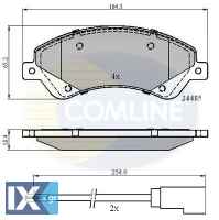 ΣΕΤ ΔΙΣΚΟΦΡΕΝΑ ΕΜΠΡ. FORD CBP21511 1371403 1433954 1534428 1554523 1560023 1721086 1824347 6C112K021BB 6C112K021BC 6C112K021BD 6C112K021BE 9C112K021BA ME6C1J2K021BA ME6C1J2K021BB