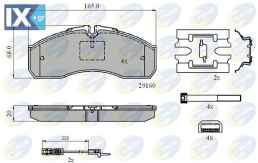 ΣΕΤ ΔΙΣΚΟΦΡΕΝΑ ΕΜΠΡ. MERCEDES CBP21735 0034204620 A0034204620