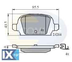 ΣΕΤ ΔΙΣΚΟΦΡΕΝΑ ΟΠΙΣΘ. OPEL CBP31135 09200132 1605965 1605994 93178789 1605965 1605994 9200132 93178789