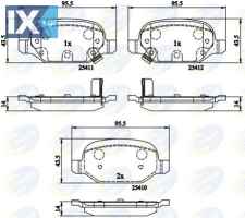 ΣΕΤ ΔΙΣΚΟΦΡΕΝΑ ΟΠΙΣΘ. FIAT CBP31559 68088919AA 77366388 77367514 68088919AA