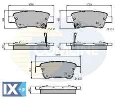 ΣΕΤ ΔΙΣΚΟΦΡΕΝΑ ΟΠΙΣΘ. HONDA CBP31674 43022SWWG01 43022SWWG02