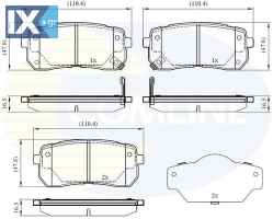 ΣΕΤ ΔΙΣΚΟΦΡΕΝΑ ΟΠΙΣΘ. KIA CBP31675 583023JA00 583024DE00 583024HA50 583024DE00