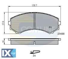 ΣΕΤ ΔΙΣΚΟΦΡΕΝΑ ΕΜΠΡ. MAZDA-MITSUBISHI CBP3172 4605A041 4605A471 MN116445 MN116446 MR407422 MR510539 MR510619 MR527868 MR569592 MZ690177 MZ690340 MZ690347 MZ690347C SHY63323Z 4605A01 S4Y9338Z S4Y9338Z