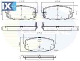 ΣΕΤ ΔΙΣΚΟΦΡΕΝΑ ΕΜΠΡ. HYUNDAI CBP31798 581011HA00 581011HA10 581011HA20 0K2JA3328Z 0K2JA3328ZA 581011HA00 581011HA10