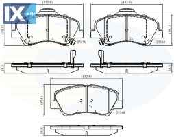 ΣΕΤ ΔΙΣΚΟΦΡΕΝΑ ΕΜΠΡ. HYUNDAI - KIA CBP32040 581011RA00 581011RA05 581011RA10 581014LA00 58101C8A00 58101C8A10 58101C8A50 58101C8A60 581011RA00 581011RA01 581011RA05 581011WA05 581011WA35 581014LA00 5