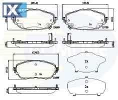 ΣΕΤ ΔΙΣΚΟΦΡΕΝΑ ΕΜΠΡ. TOYOTA CBP32207 0446502390 0446502391 446502390