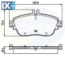 ΣΕΤ ΔΙΣΚΟΦΡΕΝΑ ΕΜΠΡ. MERCEDES CBP32208 410605DA0A 410605DA0B 41060HG00C 0004203002 0064204620 0084200320 0084200620 A0064204620 A0064204720 A0064208520 A0084200320 A0084200620