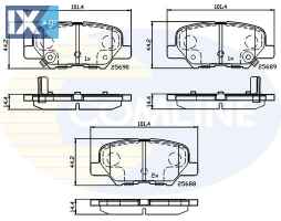 ΣΕΤ ΔΙΣΚΟΦΡΕΝΑ ΟΠΙΣΘ. CITROEN CBP32238 4605A802 4605A998 4605B070 4605B071 4605B384 GHY92648Z GHY9268Z GHY9268ZA 1609899680 1609899680