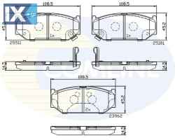 ΣΕΤ ΔΙΣΚΟΦΡΕΝΑ ΕΜΠΡ. SUZUKI CBP32245 5581071L02