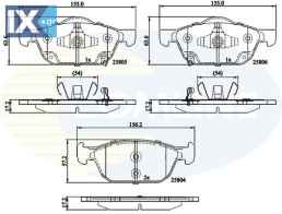 ΣΕΤ ΔΙΣΚΟΦΡΕΝΑ ΕΜΠΡ.HONDA CBP32284 45022TV0E00 45022TV0E01 45022TV0E02 45022TV2E00 45022TV2E01 45022TV2E02