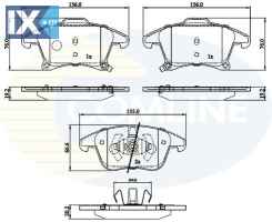 ΣΕΤ ΔΙΣΚΟΦΡΕΝΑ ΕΜΠΡ. FORD CBP32286 1860105 1917494 2014119 2016609 DG9C2K021EC DG9C2K021ED DG9C2K021EE DG9C2K021RC