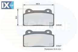 ΣΕΤ ΔΙΣΚΟΦΡΕΝΑ ΟΠΙΣΘ. MITSUBISHI CBP36090 4605A584