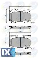 ΣΕΤ ΔΙΣΚΟΦΡΕΝΑ ΕΜΠΡ. TOYOTA CBP3831 0446560120 0446560140 0446560150 0446560151 0446560160 0446560170 0446560190 0446560220 0446560240 0446560250 0446560340 04465YZZCM 446560120 446560140 446560150 4