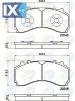 ΣΕΤ ΔΙΣΚΟΦΡΕΝΑ ΕΜΠΡ. MERCEDES CBP9080MK 0064201420 0064205220 A0064201420 A0064205220