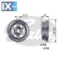 GATES ΤΡΟΧΑΛΙΑ ΣΤΡΟΦΑΛΟΥ TVD1084 0515T5 0515T5 504048057