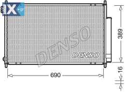 DENSO ΨΥΓΕΙΟ A C HONDA DCN40016 80110SEA003 80110SEA013