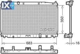 DENSO ΨΥΓΕΙΟ ΜΗΧΑΝΗΣ HONDA DRM40035 DRM46040 19010RB0004 19010RB0E91