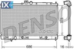 DENSO ΨΥΓΕΙΟ ΜΗΧΑΝΗΣ DRM45024 1350A255 1350A257 1350A259 MR497744 MR497745 MR571798 MR968858 MR993259