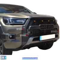 ΕΜΠΡΟΣΘΙΑ ΜΑΣΚΑ, ΜΕΓΑΛΗ ΜΕ LED GRILLE 809LED TOYOTA HILUX INVINCIBLE 2021+