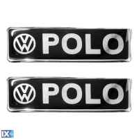 VW POLO ΣΗΜΑΤΑ ΒΙΔΩΤΑ 10 Χ 3 cm ΕΠΟΞΕΙΔΙΚΗΣ ΡΥΤΙΝΗΣ (ΥΓΡΟ ΓΥΑΛΙ) ΣΕ ΜΑΥΡΟ/ΧΡΩΜΙΟ ΓΙΑ ΠΑΤΑΚΙΑ - 2 ΤΕΜ.