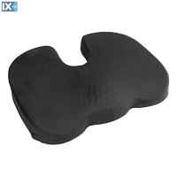 ΜΑΞΙΛΑΡΙ ΚΑΘΙΣΜΑΤΟΣ ERGO SEAT CONTOUR ΜΕ GEL ΚΑΙ ΑΦΡΟ MEMORY FOAM (ΜΑΥΡΟ) - 1 ΤΕΜ.