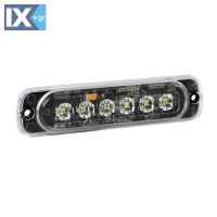 ΣΤΡΟΜΠΟ ΠΟΡΤΟΚΑΛΙ LS1 12/24V ΜΕ 6 LED 19 ΧΡΗΣΕΩΝ ΑΔΙΑΒΡΟΧΟ 113x28mm 1ΤΕΜ.